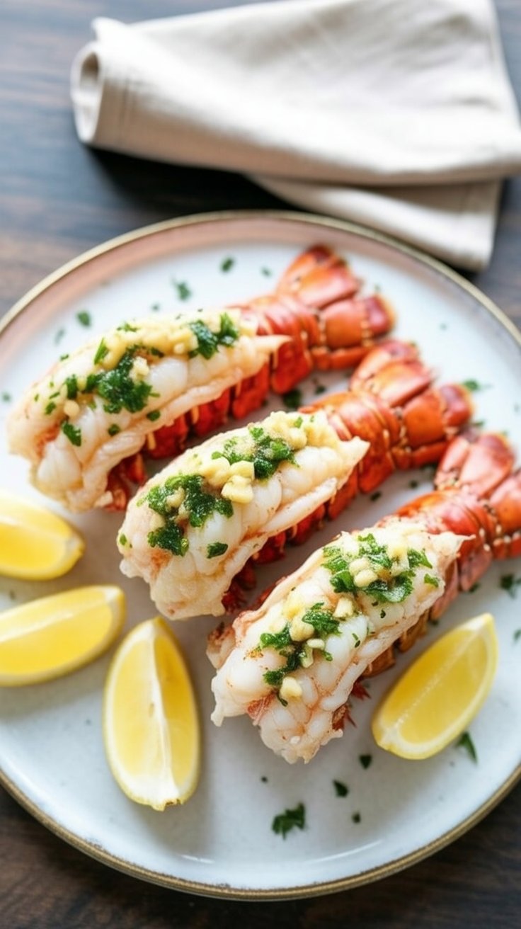 best Butterflied Steamed Lobster Tails with Herb Butter