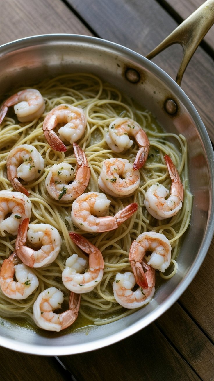 best Creamy Lemon Shrimp Scampi Pasta