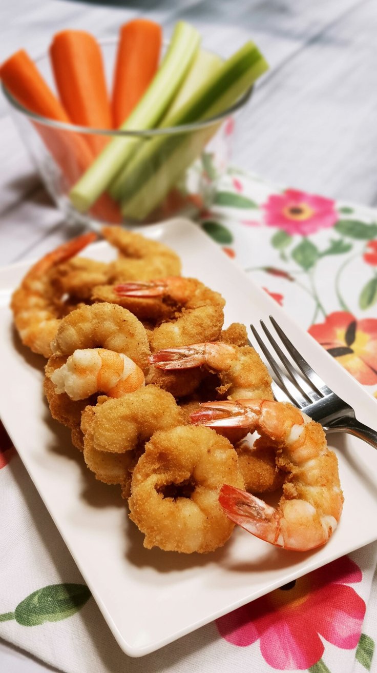 best Crispy Pan-Fried Buffalo Shrimp