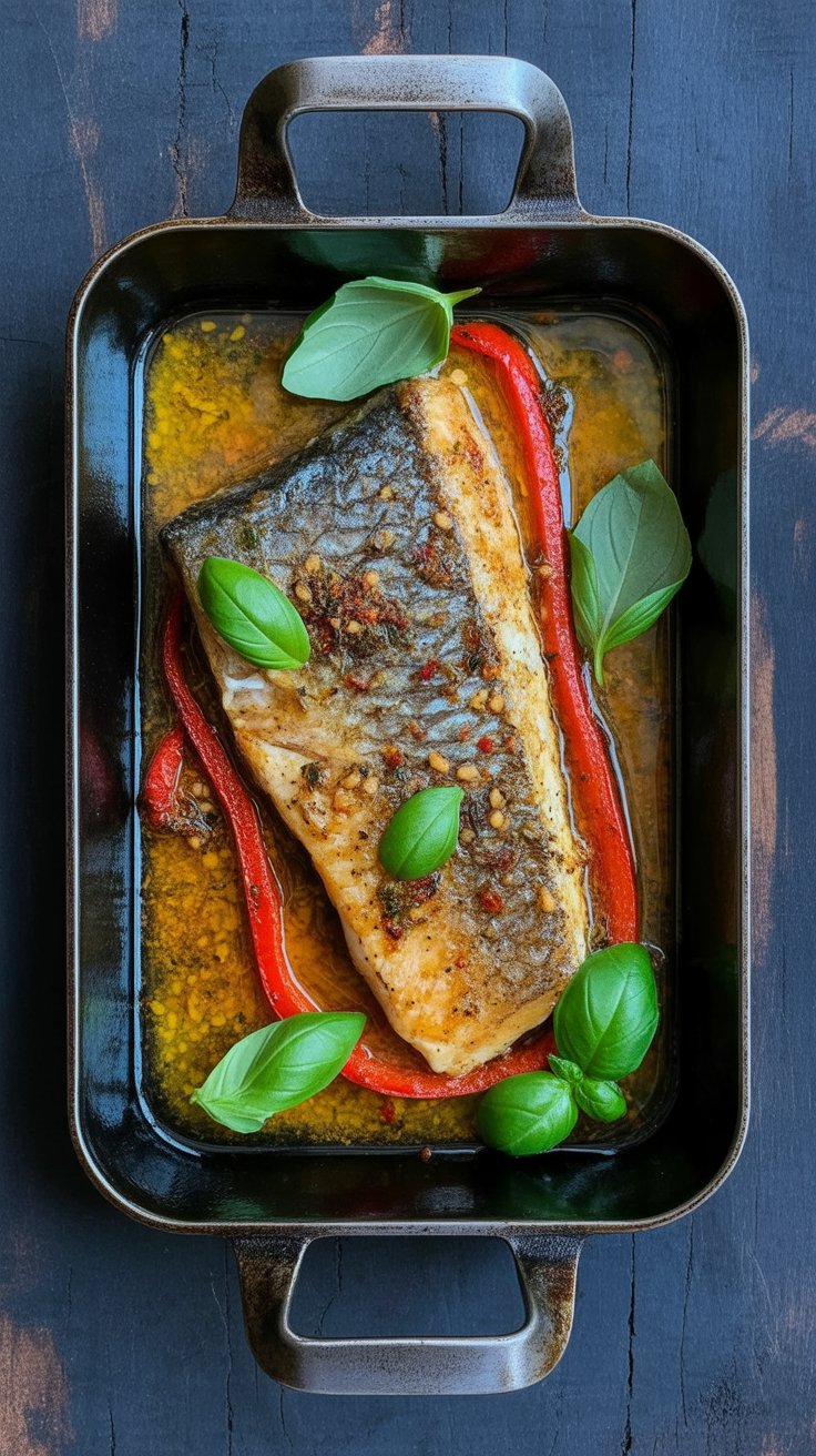 best Easy Baked Fish with Garlic and Basil