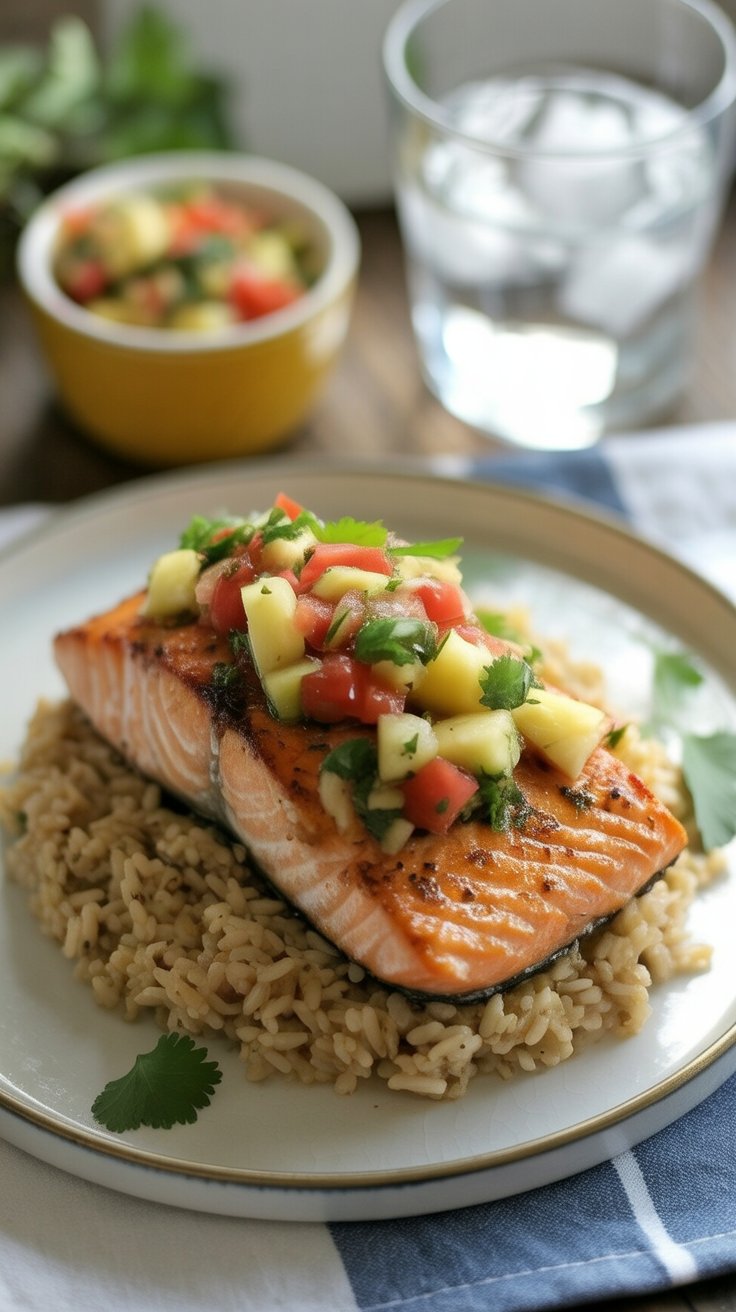best Grilled Black Cod with Pineapple Salsa