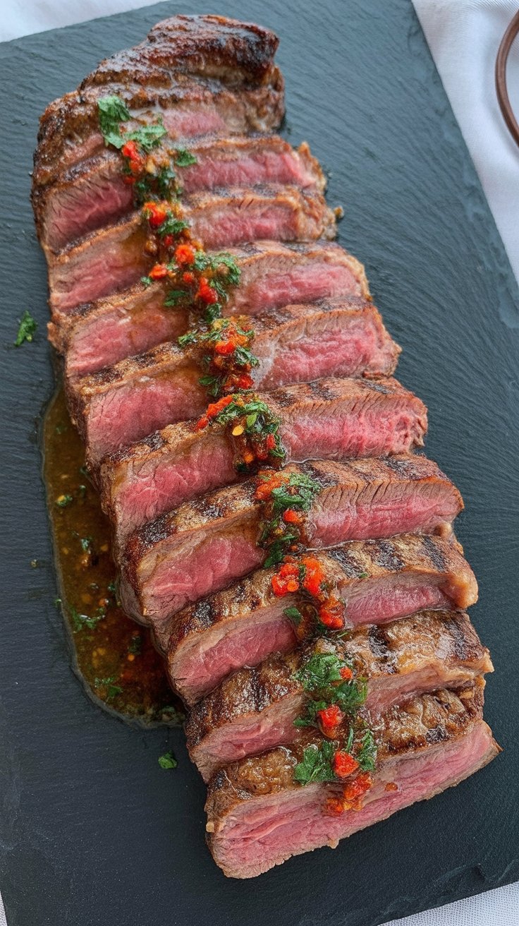 best Grilled Flank Steak With Simple Garlic Marinade