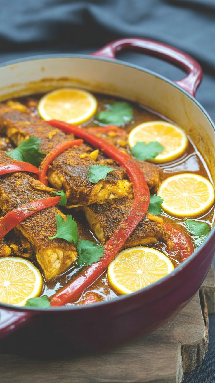 best Moroccan Fish with Chickpeas in Tomato Sauce