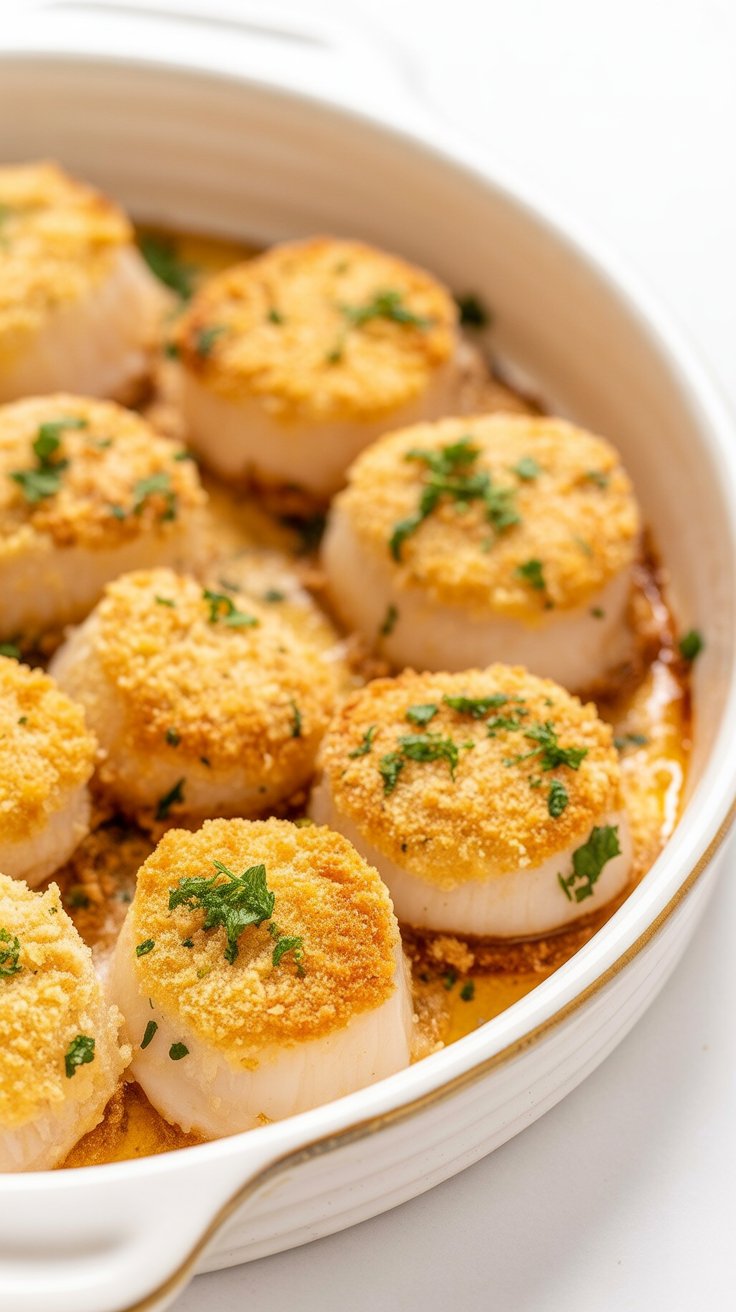 best New England Baked Scallops with Panko