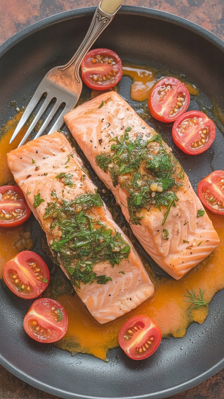 best Pan Fried Tomato & Tuna Steak