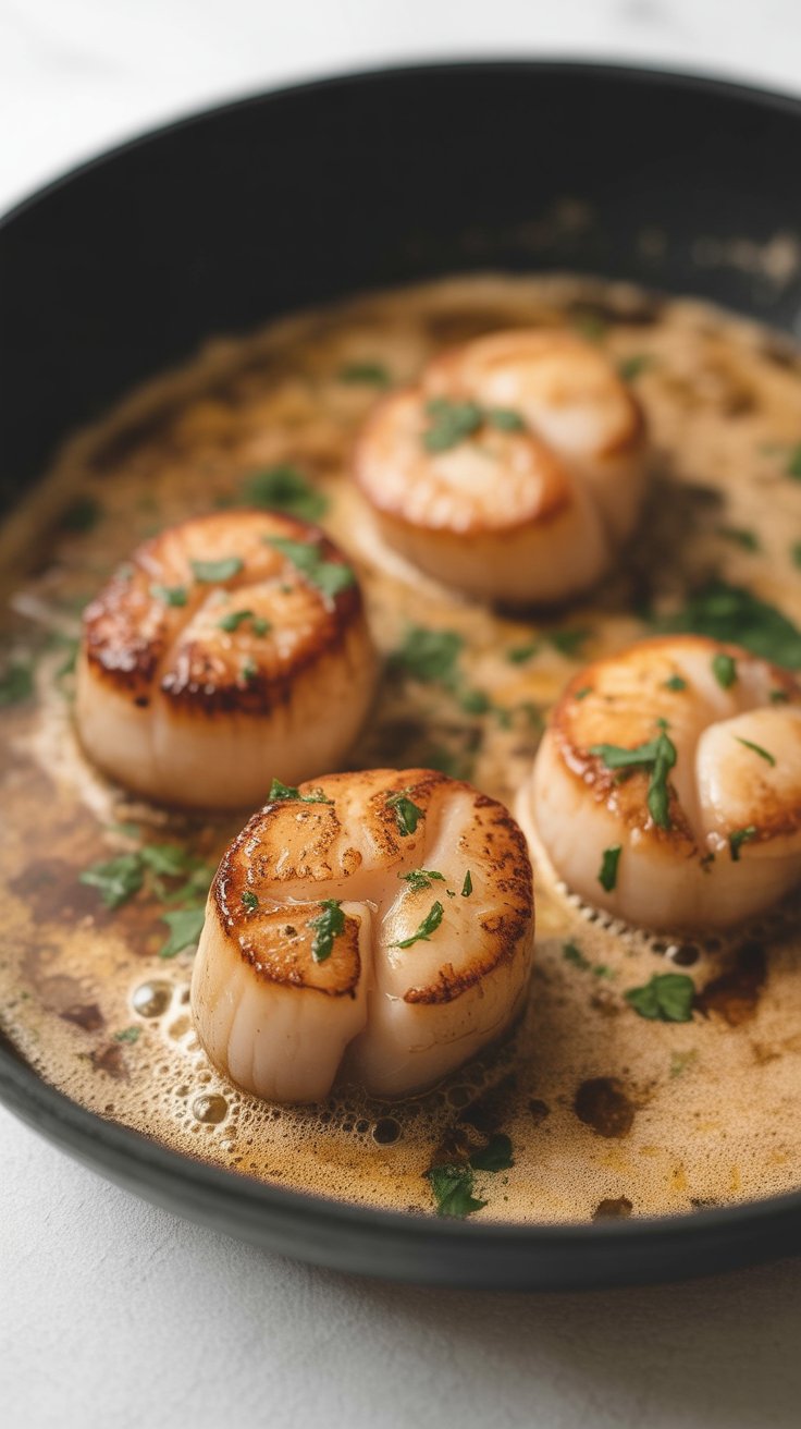 best Sous Vide Scallops with Cajun Cream Sauce