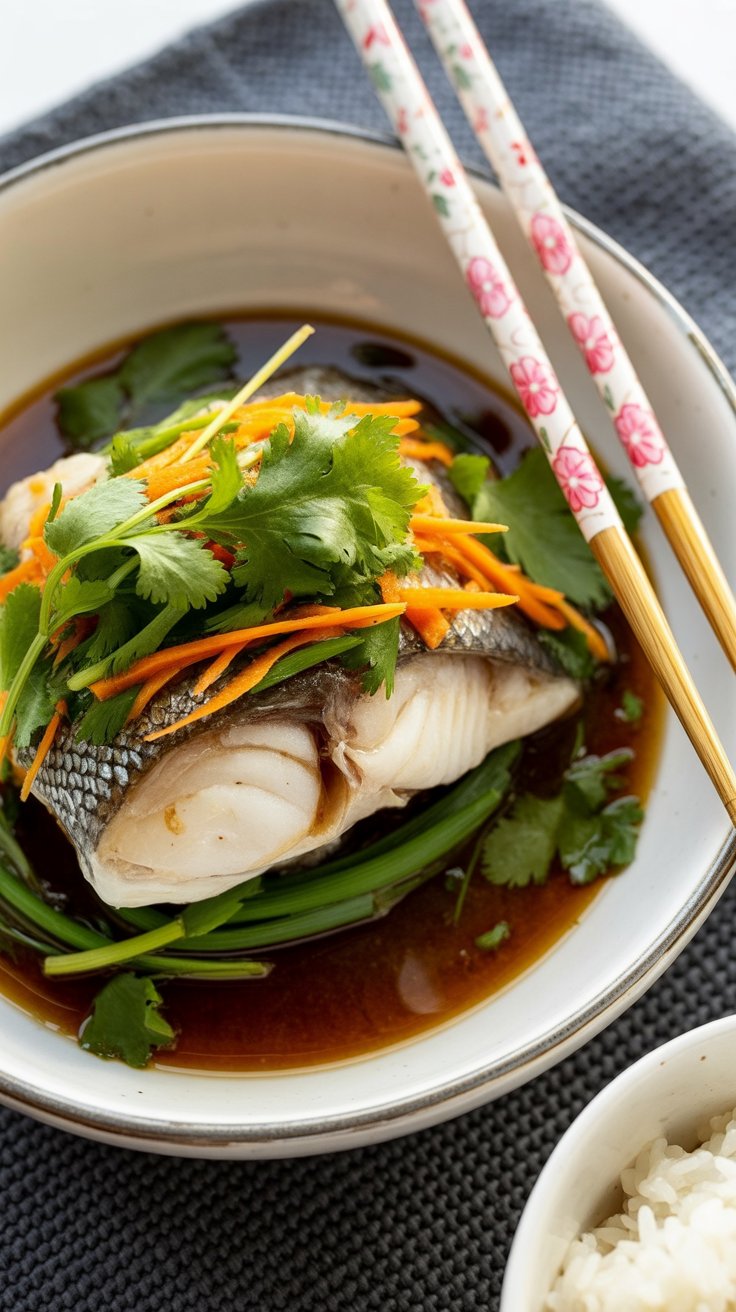 best White Fish Fillets with Ginger and Soy