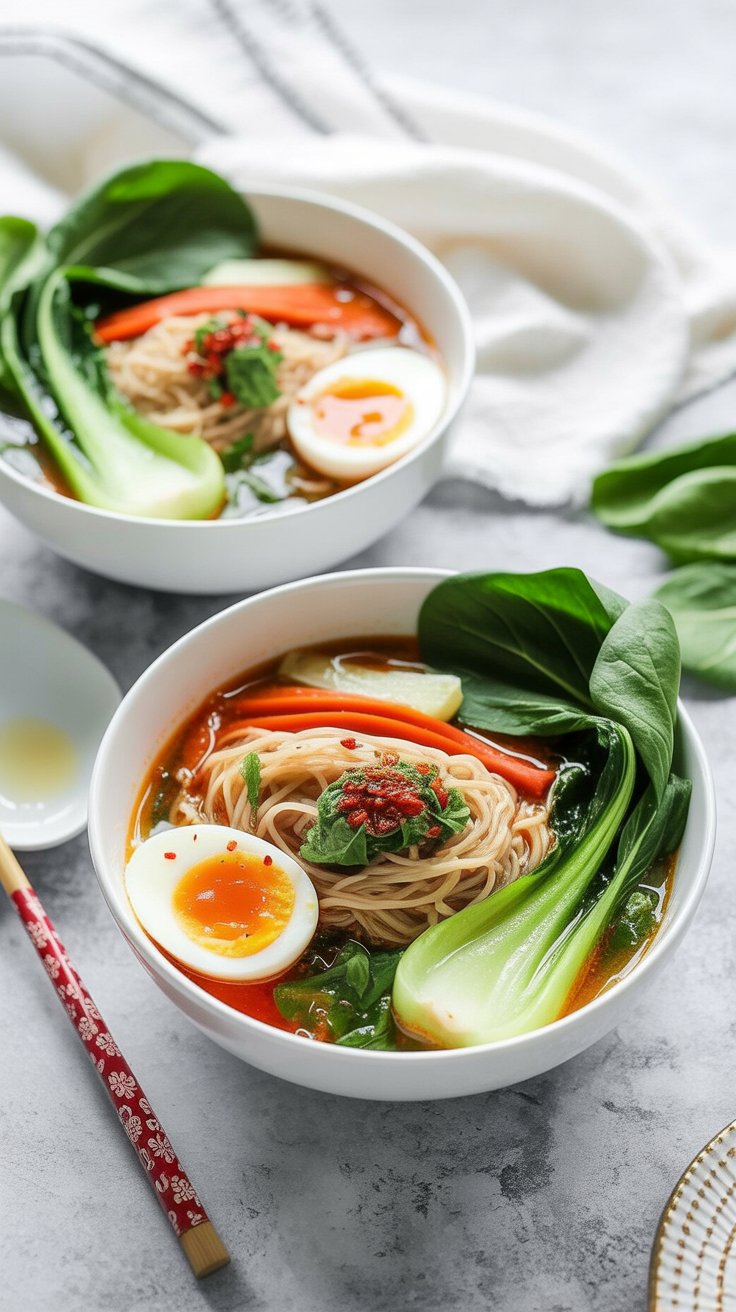 easy 10-Minute Vegetable Ramen Noodles