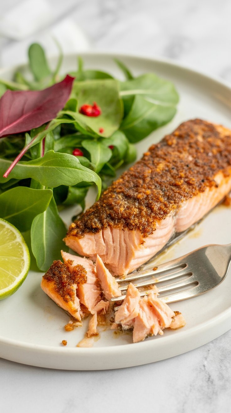 easy Baked Jerk Salmon