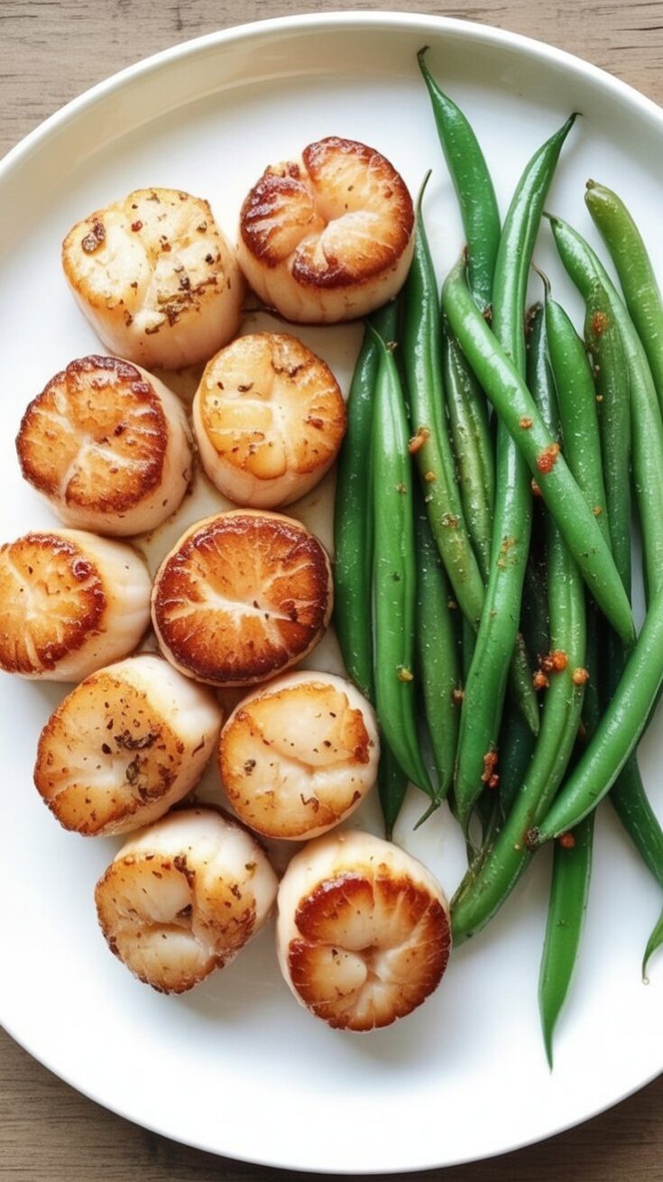 easy Broiled Scallops with Butter and Parmesan
