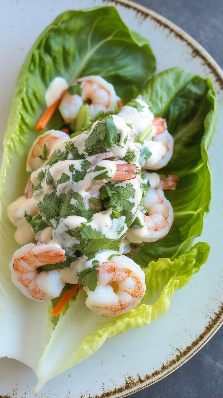 easy Cilantro Lime Shrimp Wraps