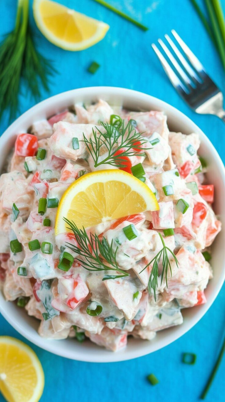 easy Copycat Golden Corral Crab Salad