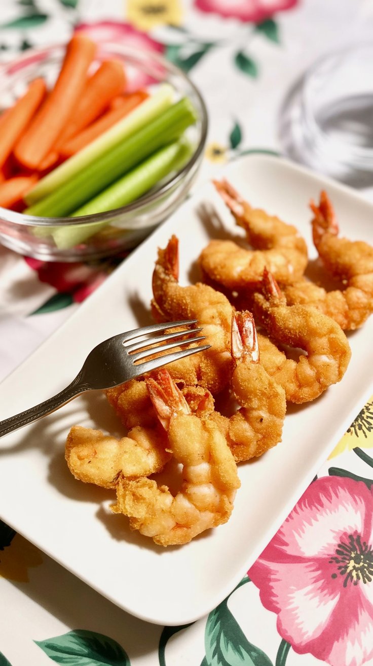 easy Crispy Pan-Fried Buffalo Shrimp