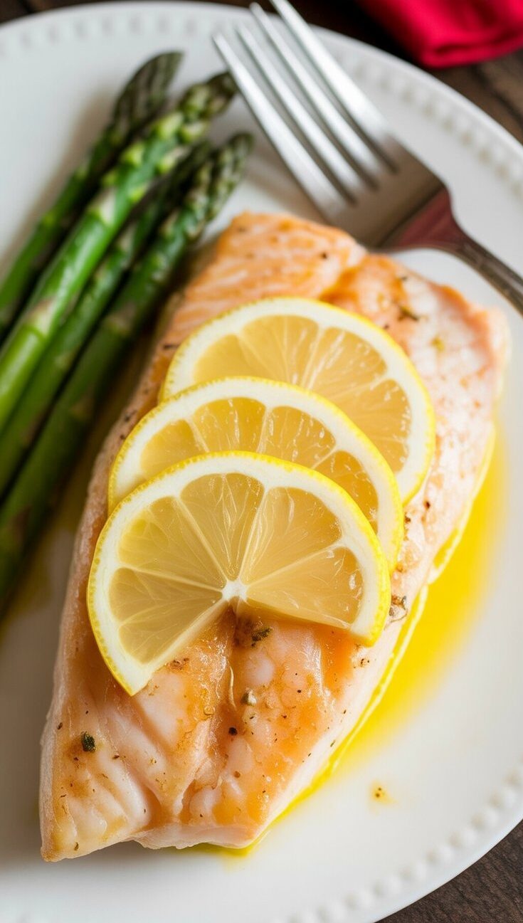 easy Foil Fish Packets with Spinach and Tomato