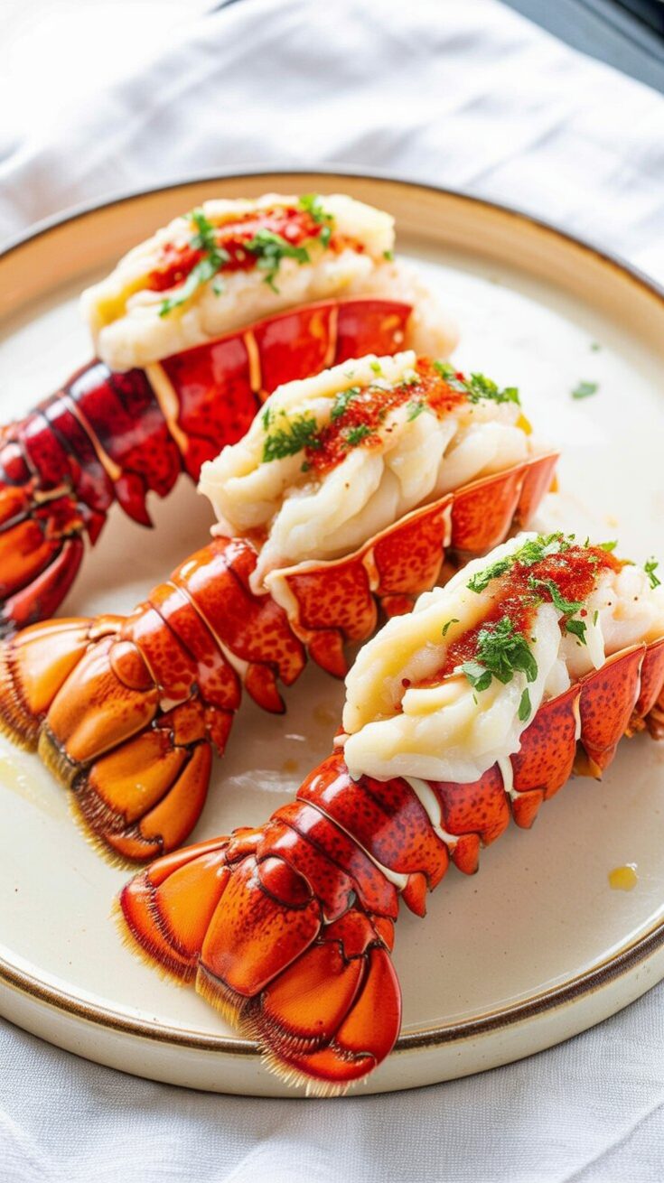 easy Garlic-Butter Broiled Lobster Tails