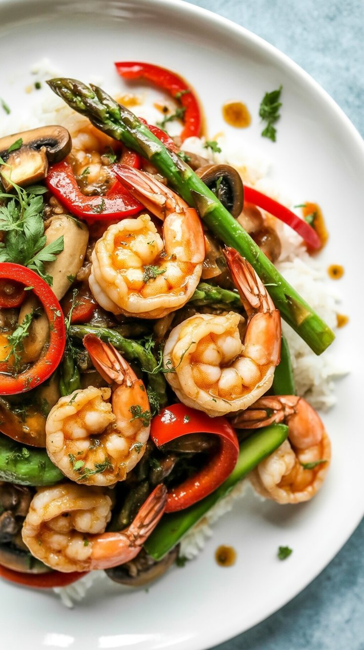 easy Garlic Shrimp Stir Fry