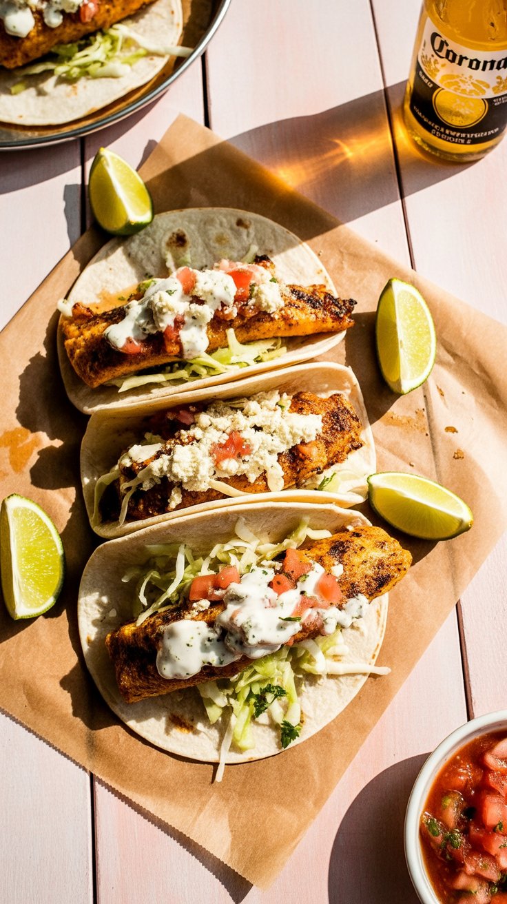 easy Grilled Fish Tacos (Baja-Style)