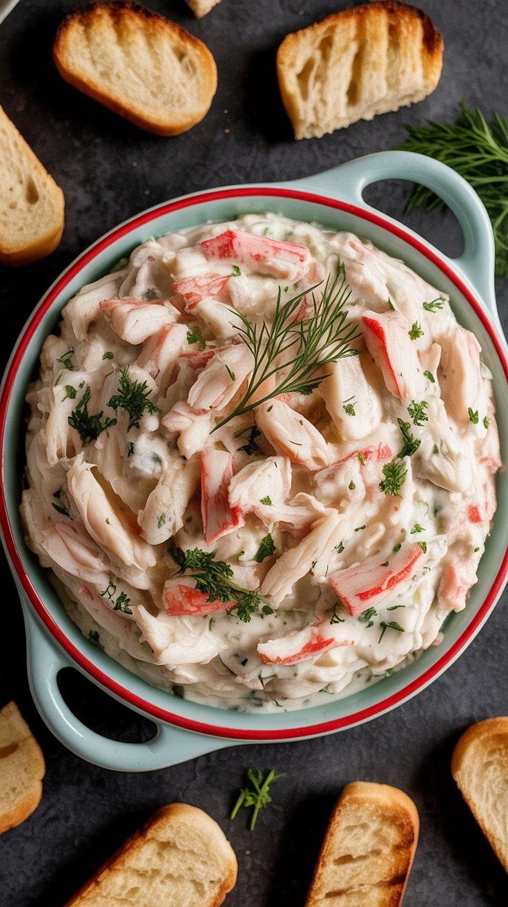 easy Hot Imitation Crab Dip