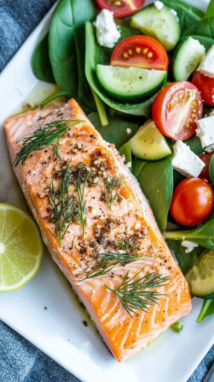 easy Juicy Grilled Salmon with Garlic Butter
