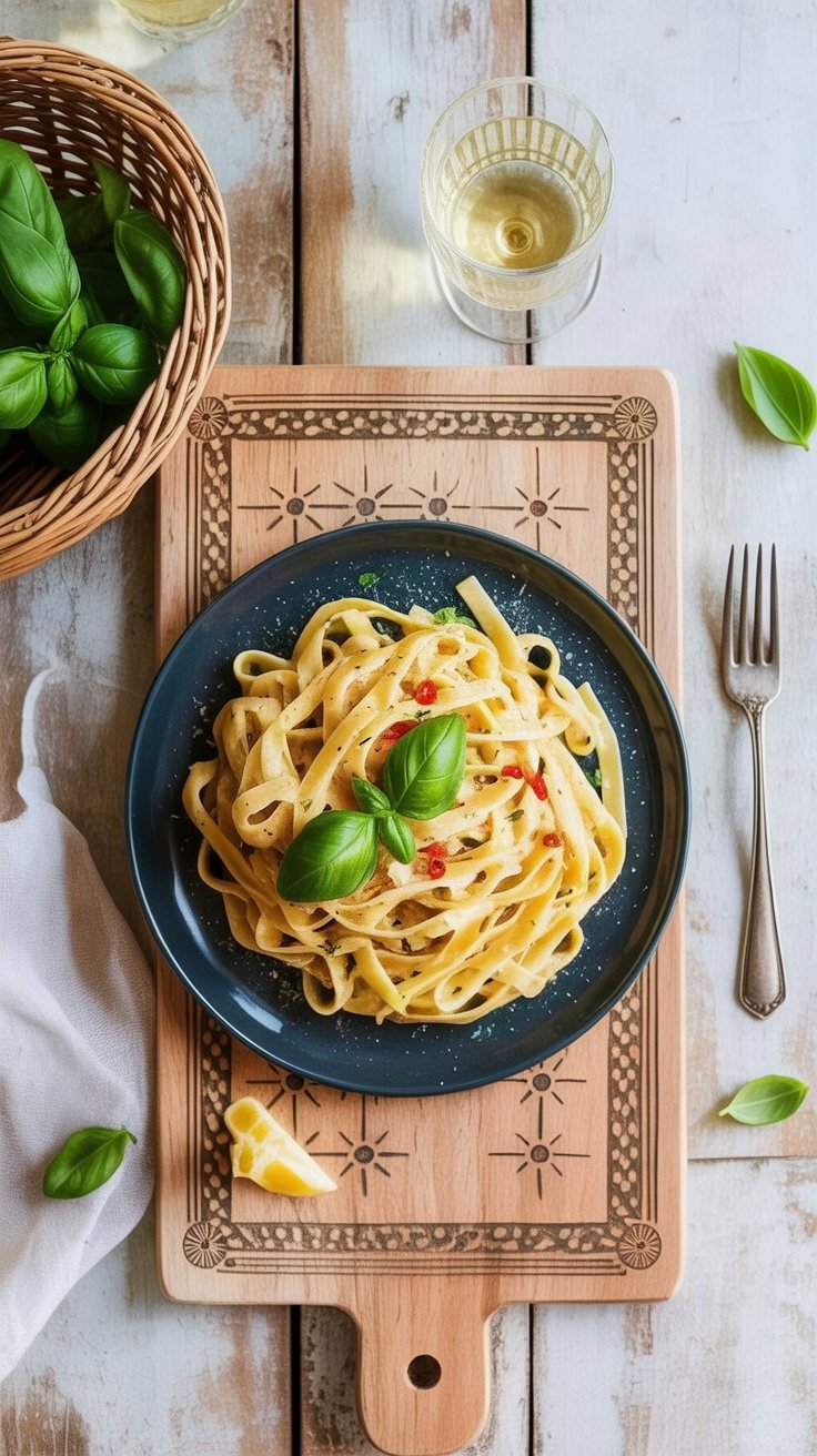easy Lobster Pasta with Herb Parmesan Sauce