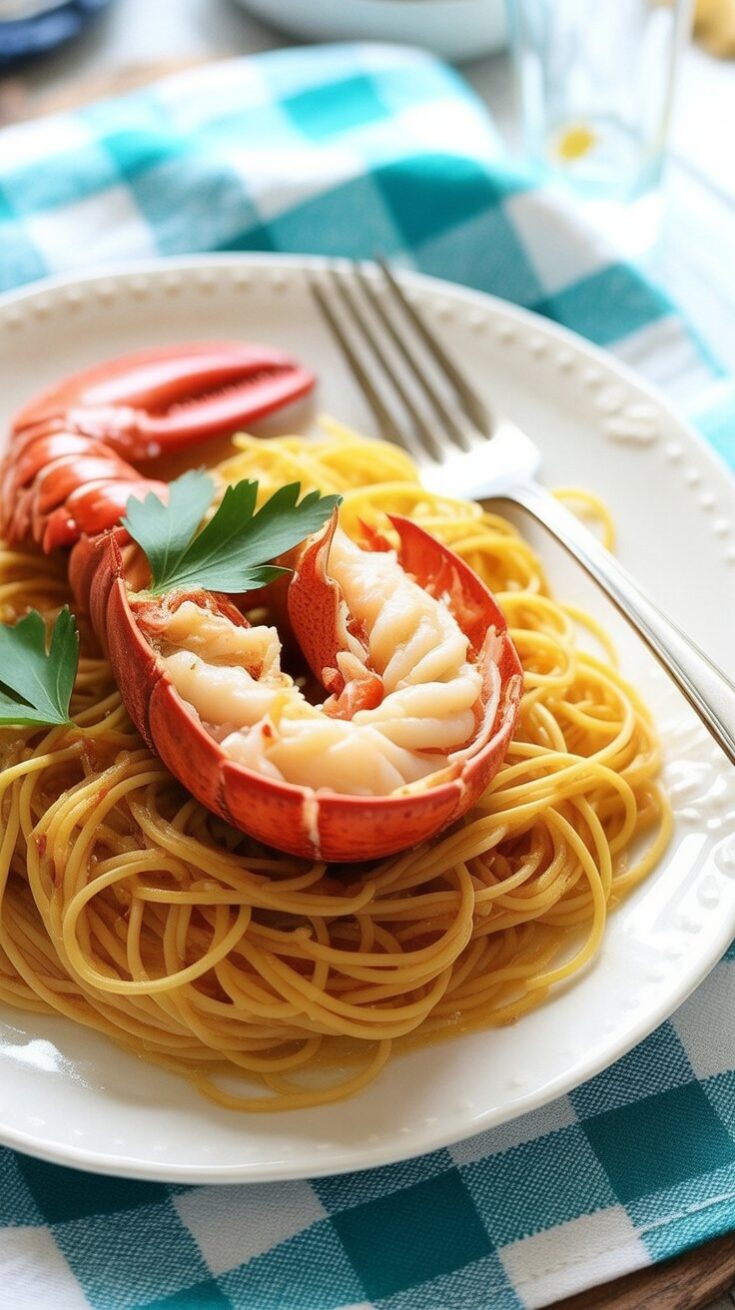 easy Lobster Spaghetti