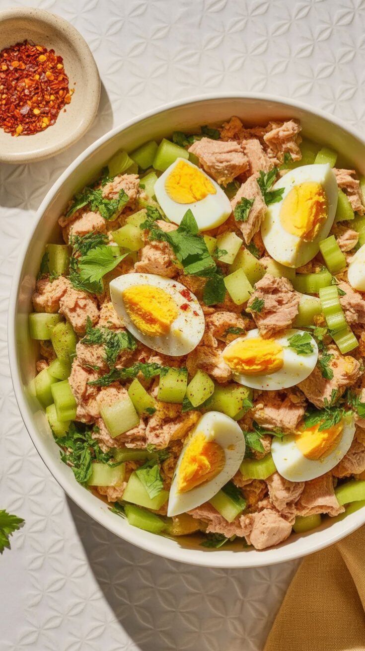 easy Protein-Packed Tuna Salad with Eggs