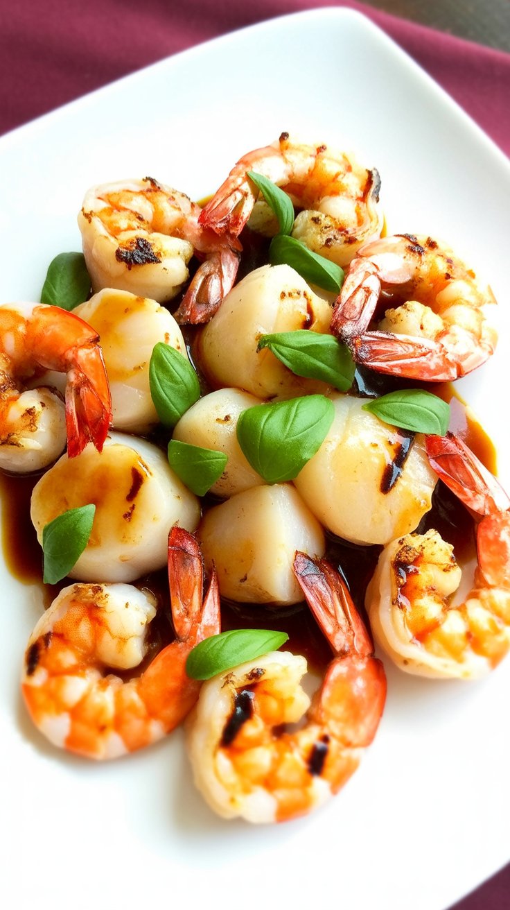 easy Shrimp and Scallops in a Lemon Butter Sauce