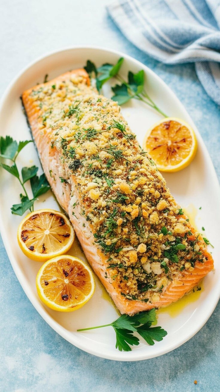 easy Sicilian Baked Salmon