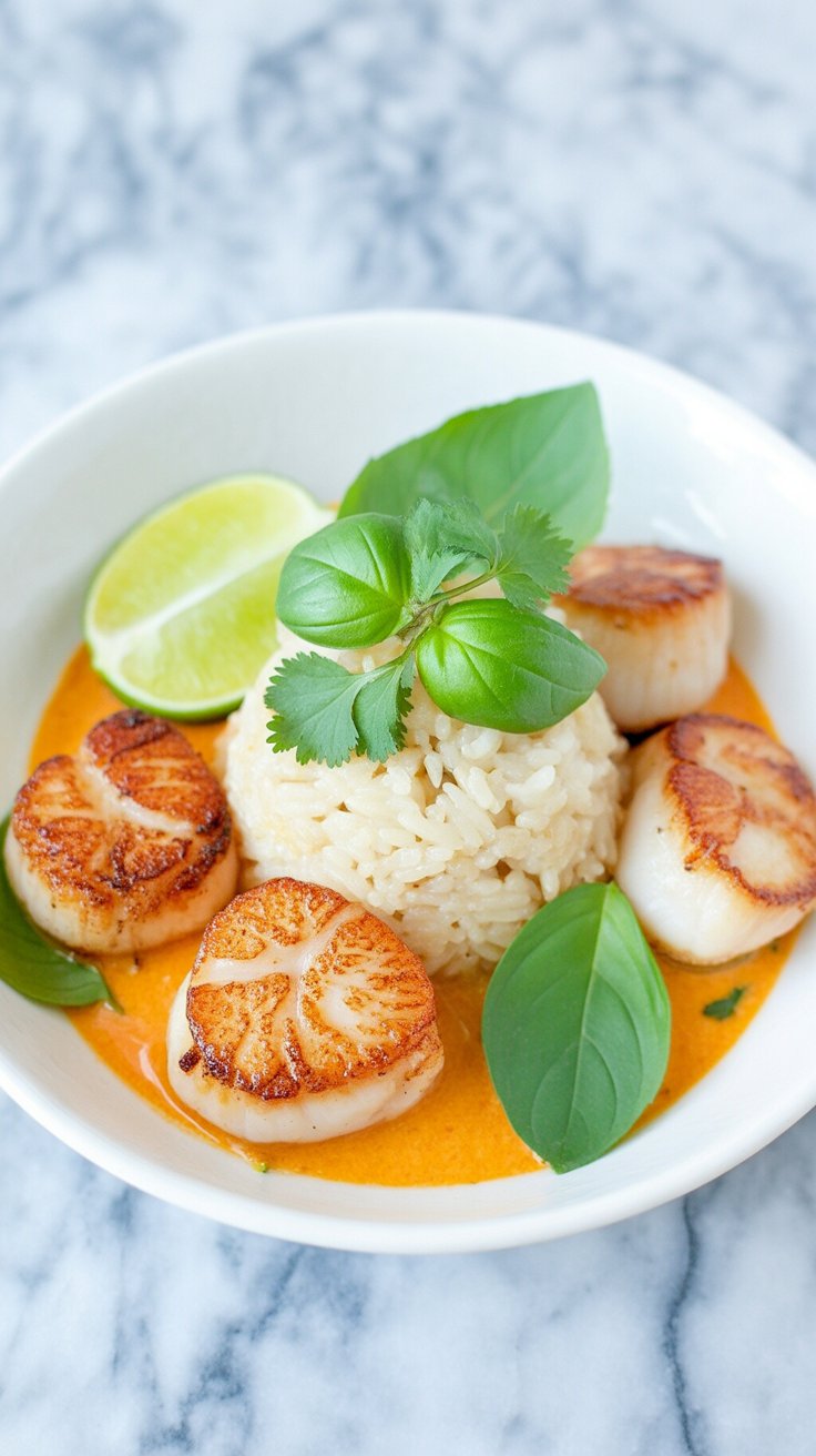 easy Thai Curry Scallops