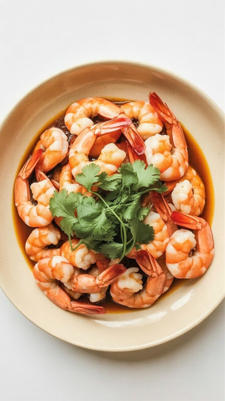 easy Tiger Prawns in Garlic Ginger Soy Sauce