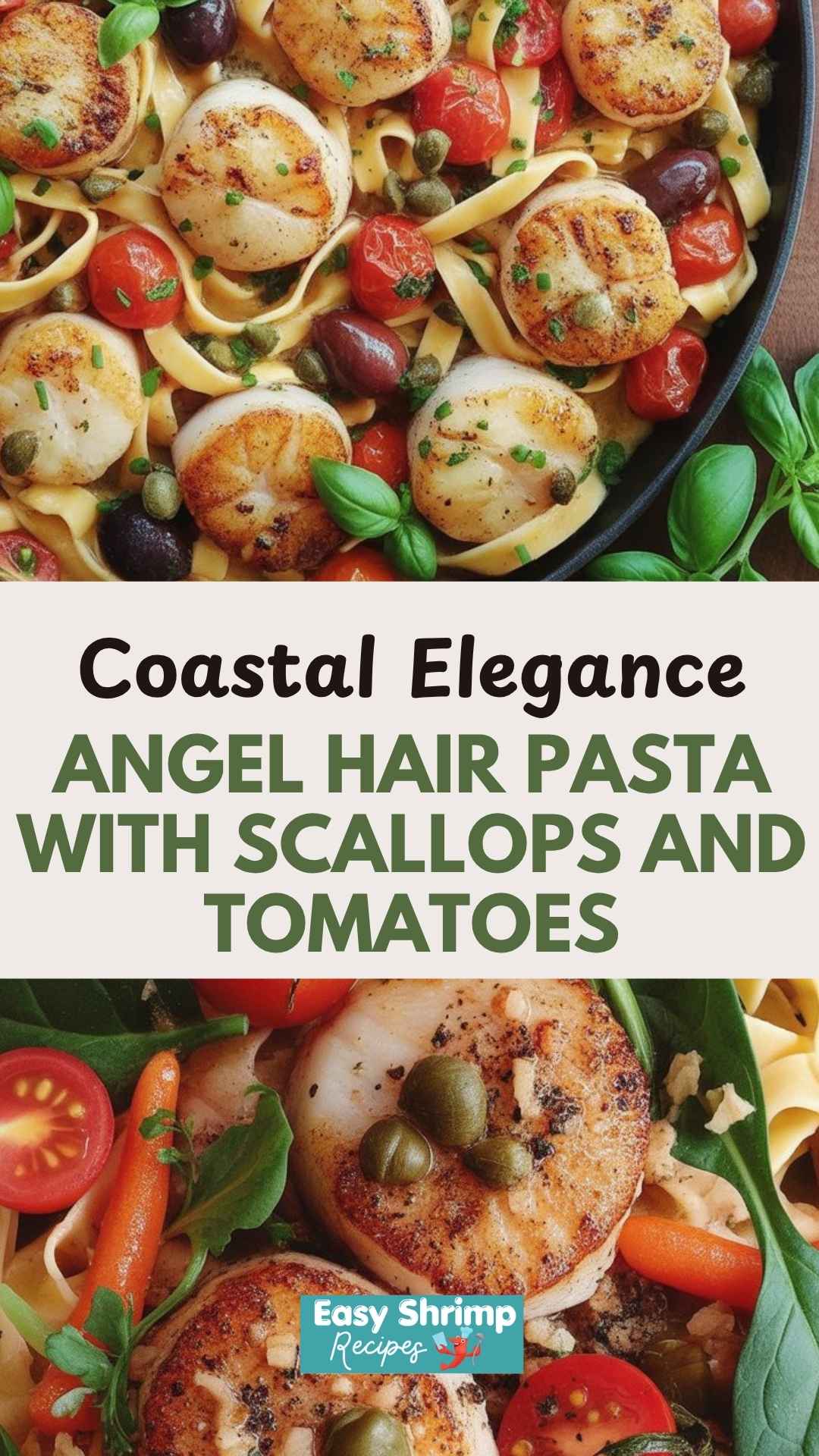 Angel Hair Pasta with Scallops and Tomatoes