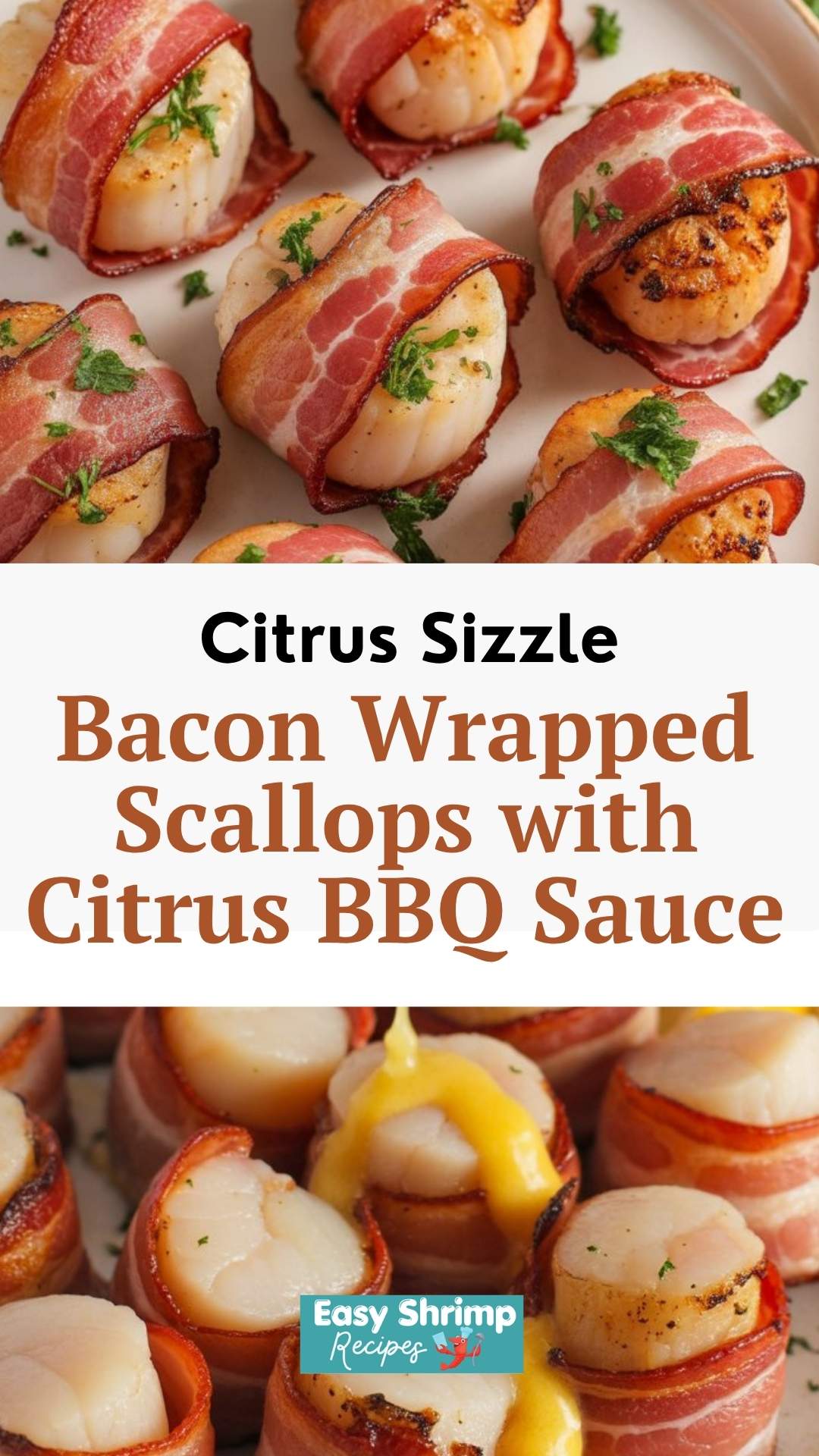 Bacon Wrapped Scallops with Citrus BBQ Sauce