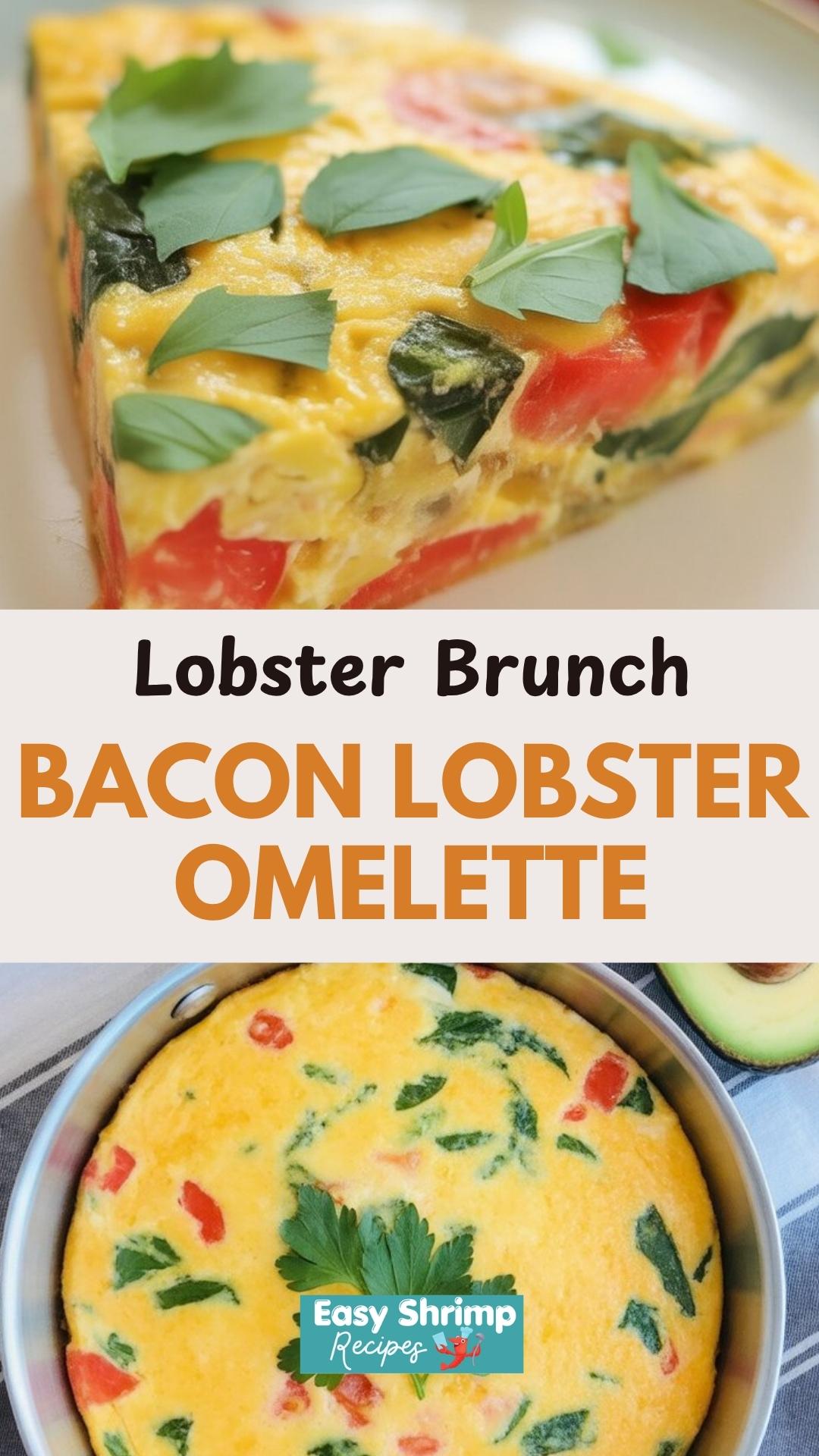 Bacon lobster omelette