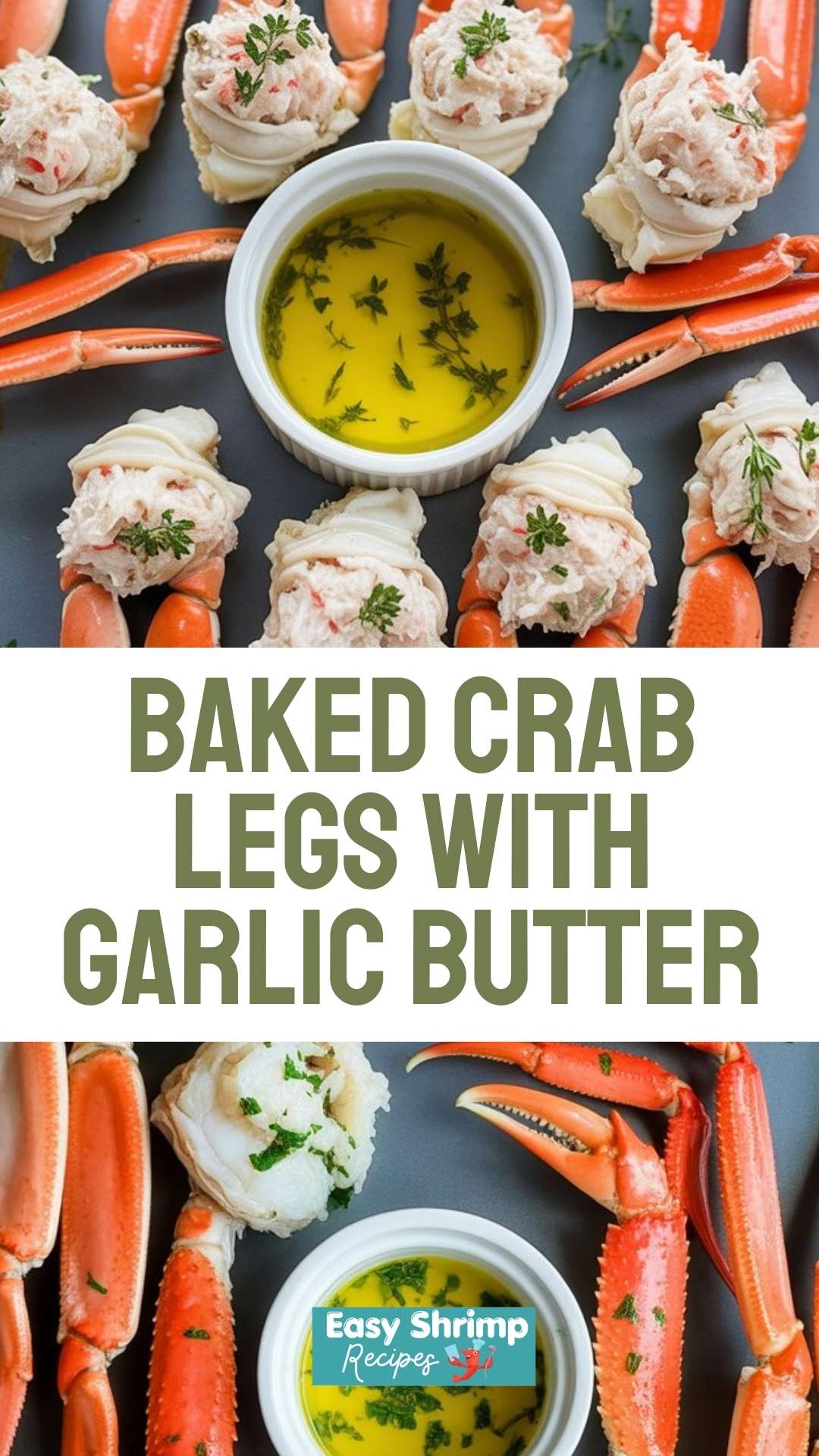 Baked Crab Legs with Garlic Butter