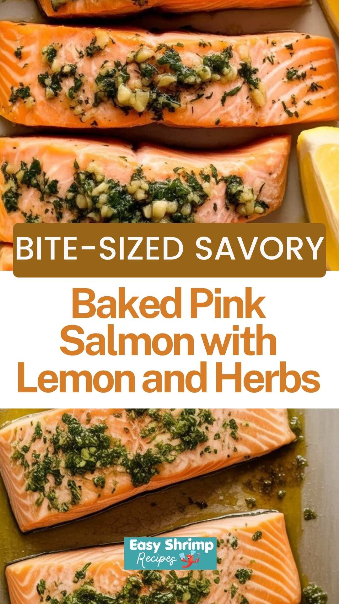 Baked Pink Salmon with Lemon and Herbs