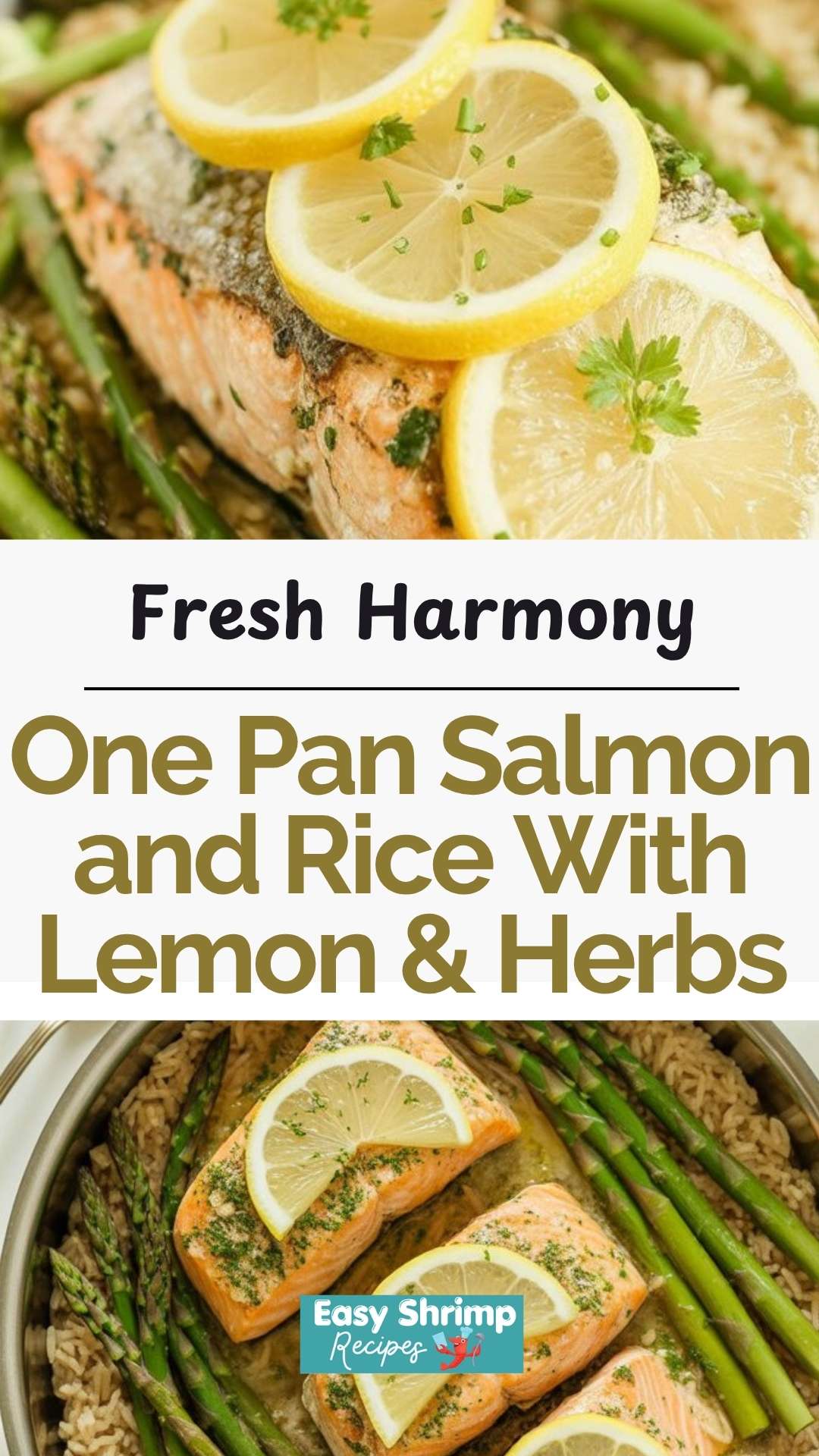 One Pan Salmon and Rice With Lemon & Herbs