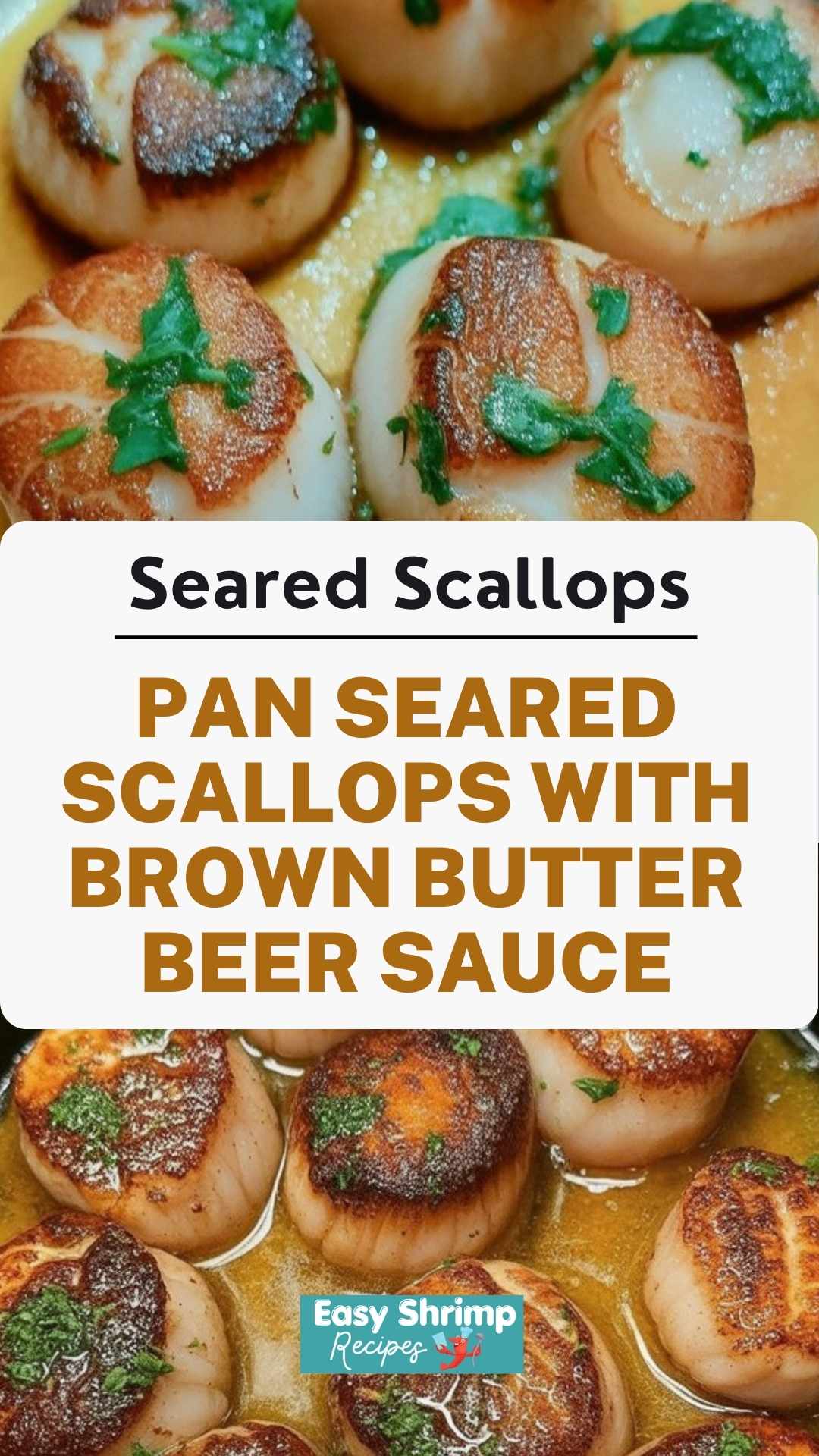 Pan Seared Scallops with Brown Butter Beer Sauce