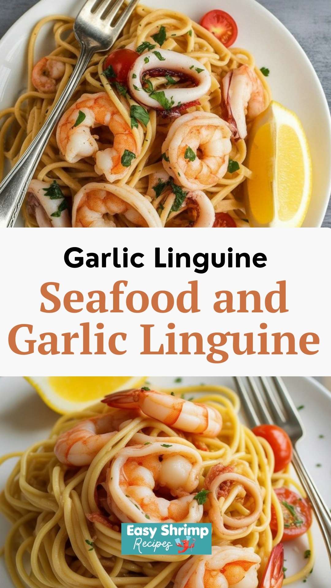 Seafood and Garlic Linguine