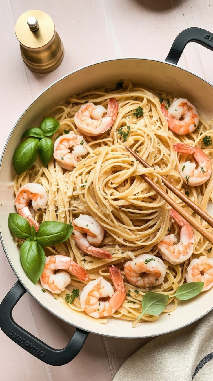 best 25-Minute Shrimp Scampi with Linguine