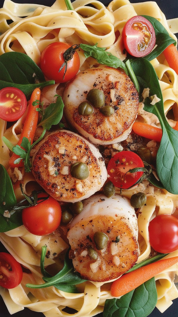 best Angel Hair Pasta with Scallops and Tomatoes