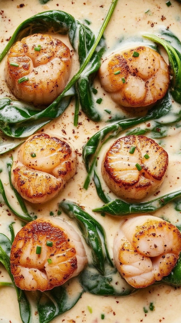 best Creamy Garlic Butter Tuscan Scallops