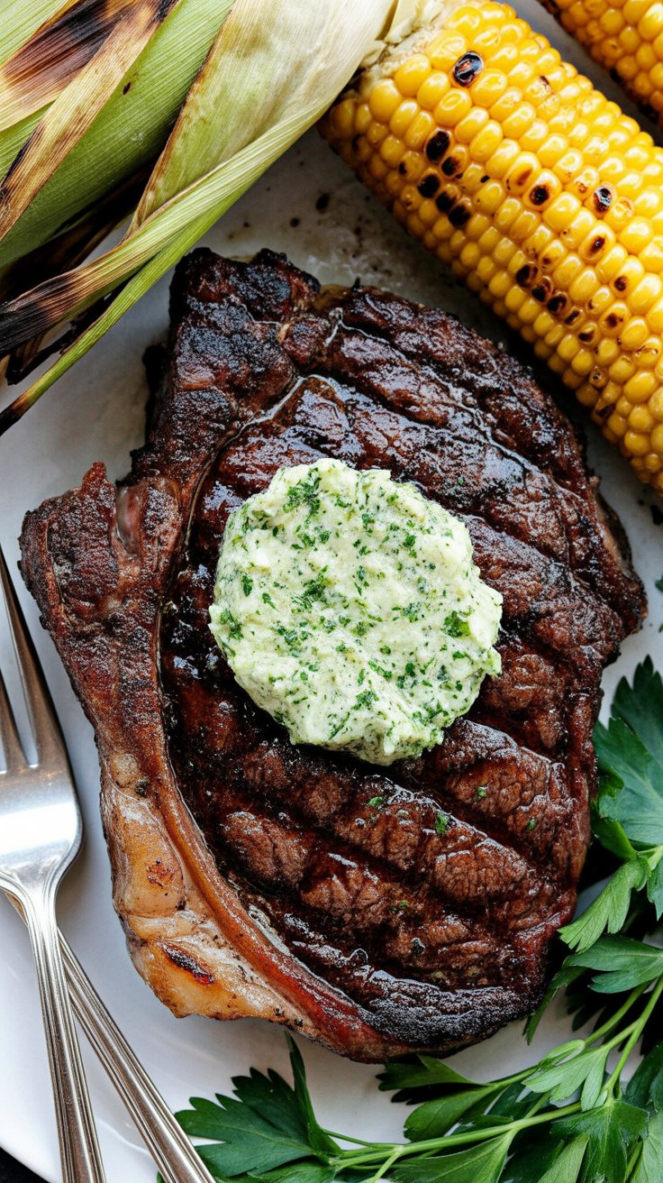 best Perfect Grilled Steak with Herb Butter