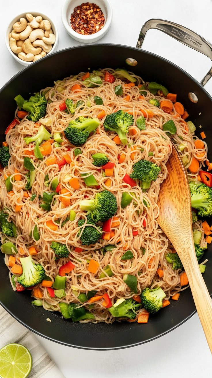 best Rice Noodles with Spicy Peanut Sauce