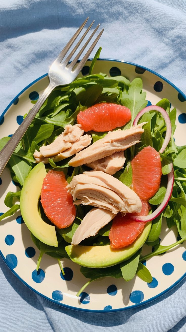 easy Avocado Tuna Salad with Citrus