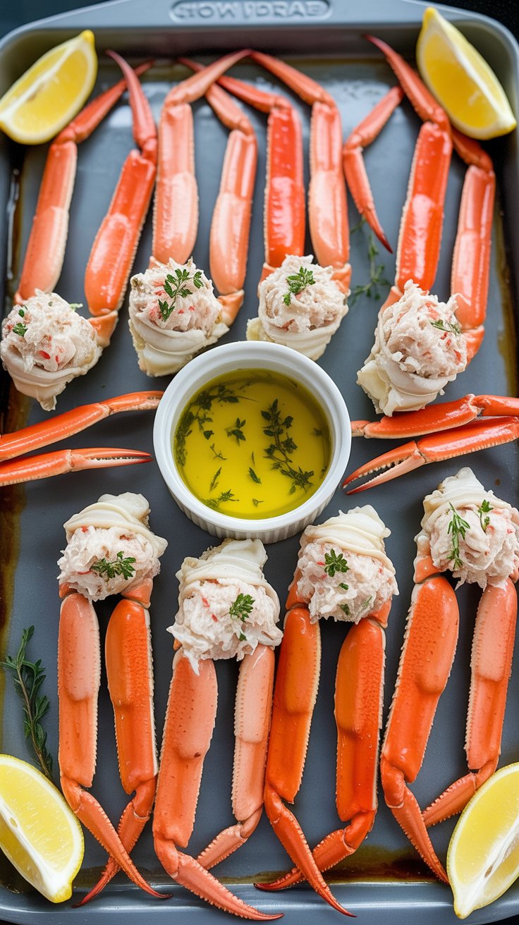 easy Baked Crab Legs with Garlic Butter