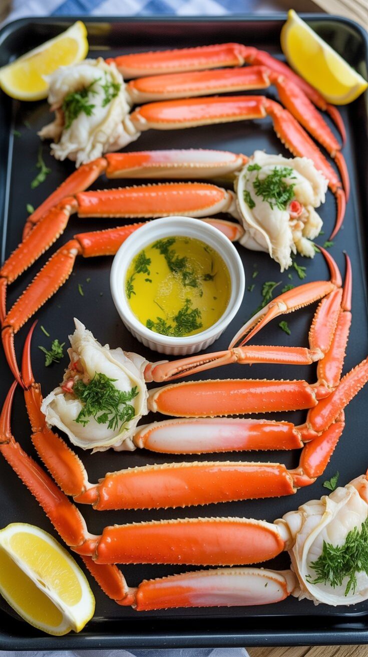 easy Crabs - Garlic Butter Baked Crab Legs