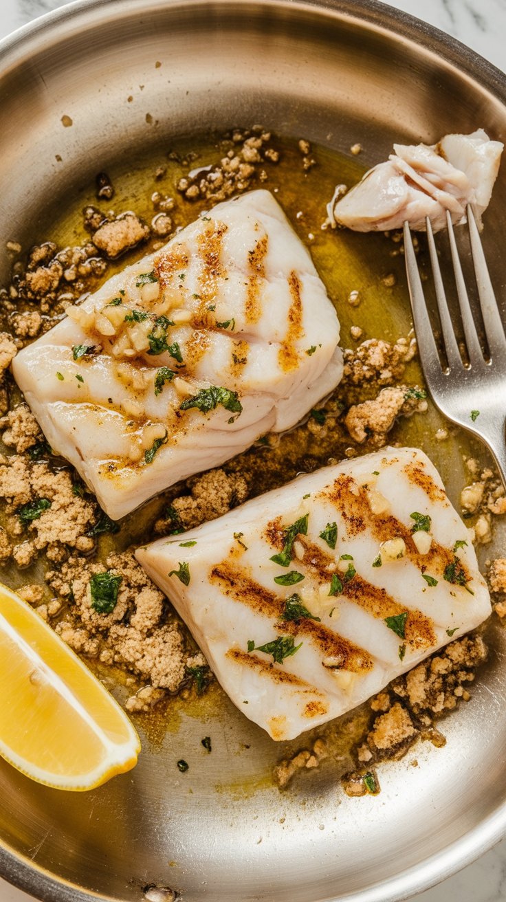 easy Garlic Butter Cod (Pan Fried Cod)