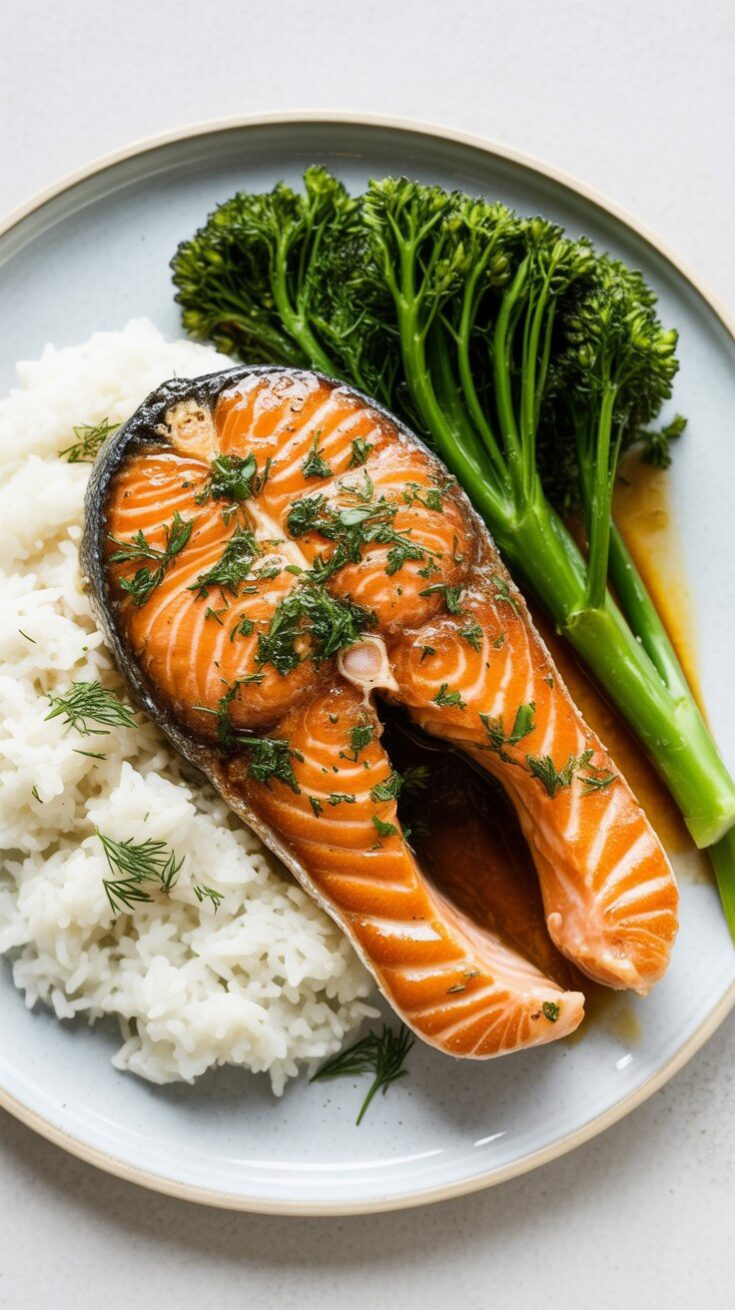 easy Garlic Butter Salmon Steak