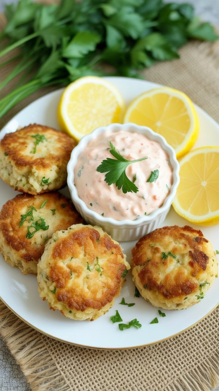 easy Healthy Broiled Crab Cakes