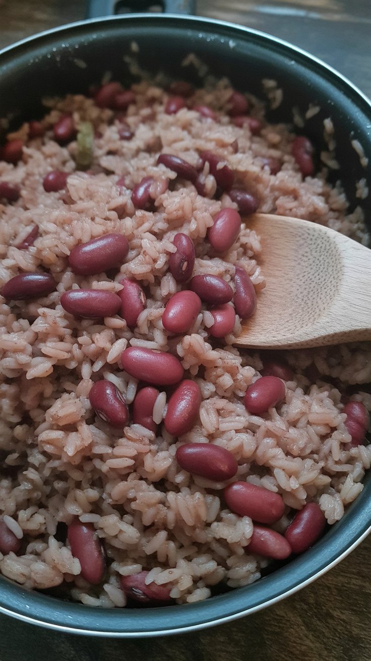 easy Jamaican rice and peas